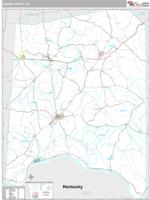 Adams County, OH Wall Map Zip Code