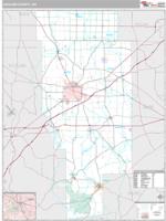 Ashland County, OH Wall Map Zip Code