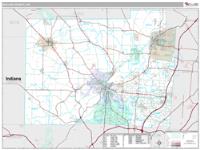 Butler County, OH Wall Map Zip Code