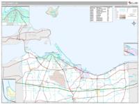 Erie County, OH Wall Map Zip Code
