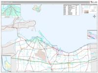 Erie County, OH Wall Map Zip Code