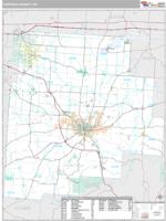 Fairfield County, OH Wall Map Zip Code