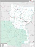 Gallia County, OH Wall Map Zip Code