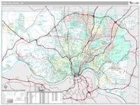 Hamilton County, OH Wall Map Zip Code