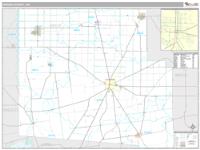 Hardin County, OH Wall Map Zip Code