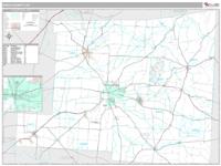Knox County, OH Wall Map Zip Code