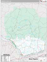 Lawrence County, OH Wall Map Zip Code