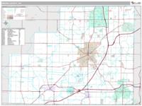 Medina County, OH Wall Map Zip Code