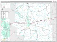 Muskingum County, OH Wall Map Zip Code