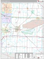 Portage County, OH Wall Map Zip Code