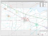 Sandusky County, OH Wall Map Zip Code