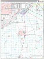 Wood County, OH Wall Map Zip Code