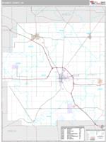 Wyandot County, OH Wall Map Zip Code