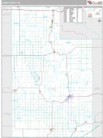 Caddo County, OK Wall Map Zip Code