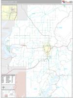 Cherokee County, OK Wall Map Zip Code