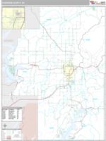 Cherokee County, OK Wall Map