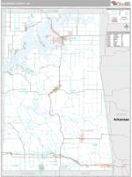 Delaware County, OK Wall Map Zip Code