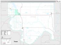 Jefferson County, OK Wall Map Zip Code