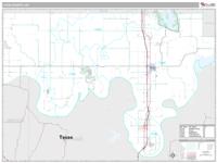 Love County, OK Wall Map Zip Code