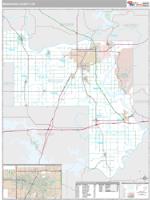 Muskogee County, OK Wall Map Zip Code
