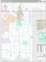 Pottawatomie County, OK Wall Map