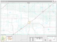 Texas County, OK Wall Map Zip Code