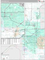 Tulsa County, OK Wall Map Zip Code