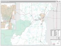Benton County, OR Wall Map Zip Code