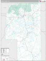Harney County, OR Wall Map Zip Code