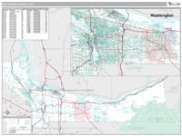 Multnomah County, OR Wall Map Zip Code
