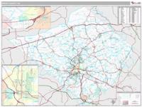 Berks County, PA Wall Map Zip Code