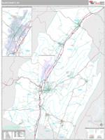 Blair County, PA Wall Map Zip Code