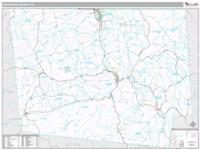 Bradford County, PA Wall Map Zip Code