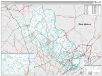 Bucks County, PA Wall Map Zip Code