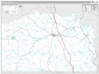Greene County, PA Wall Map Zip Code
