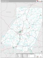 Indiana County, PA Wall Map Zip Code