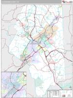 Lackawanna County, PA Wall Map Zip Code