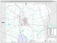 Lawrence County, PA Wall Map Zip Code
