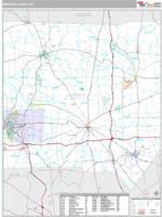 Mercer County, PA Wall Map Zip Code