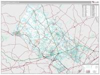 Montgomery County, PA Wall Map Zip Code