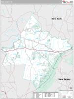 Pike County, PA Wall Map Zip Code