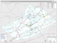 Schuylkill County, PA Wall Map Zip Code