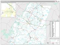 Somerset County, PA Wall Map Zip Code
