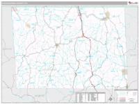 Susquehanna County, PA Wall Map Zip Code