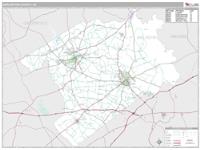 Darlington County, SC Wall Map Zip Code