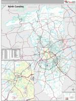 Greenville County, SC Wall Map Zip Code