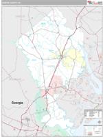 Jasper County, SC Wall Map Zip Code