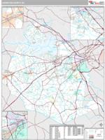 Lexington County, SC Wall Map Zip Code