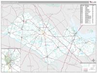 Orangeburg County, SC Wall Map Zip Code