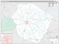 Saluda County, SC Wall Map Zip Code